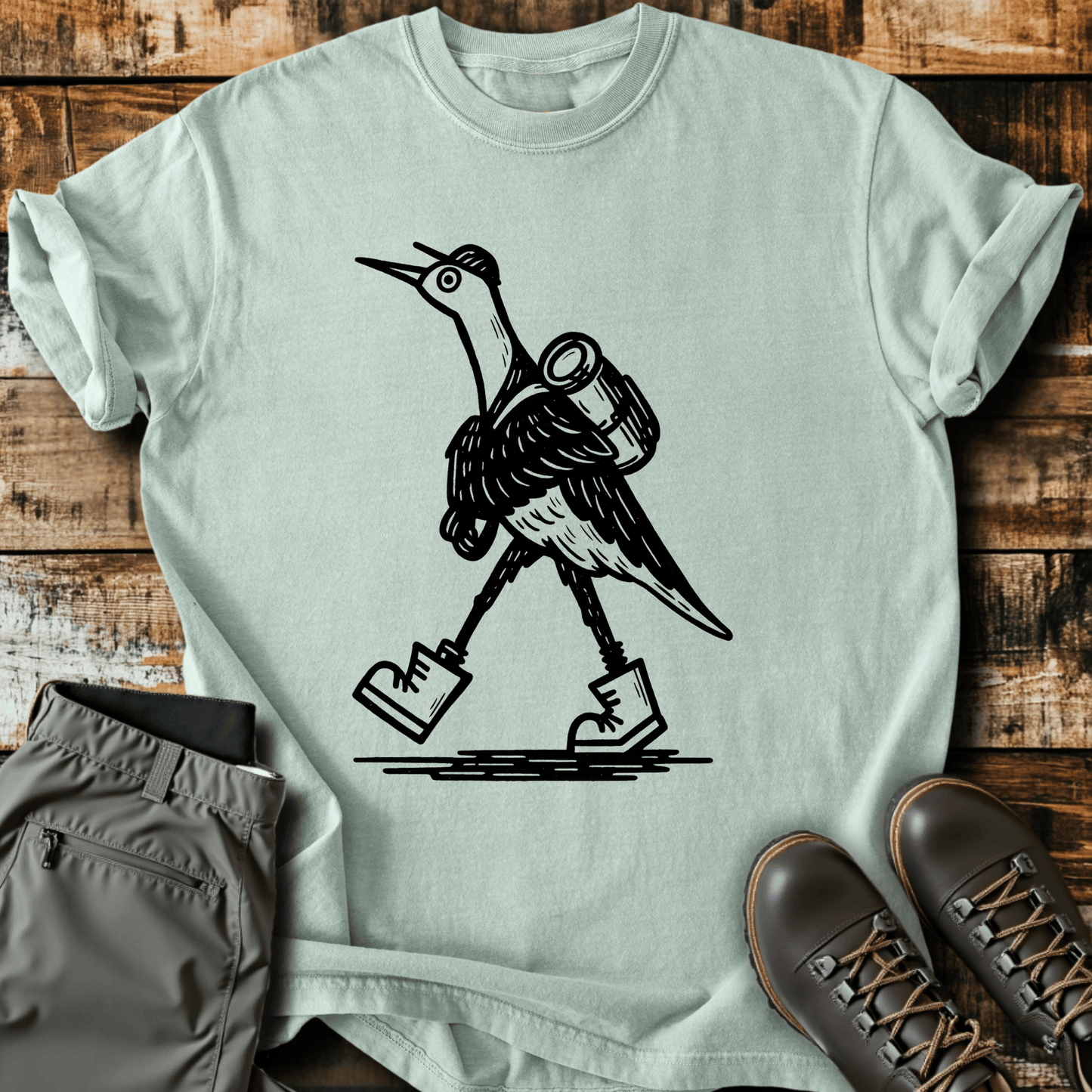 Hiking Heron T-Shirt
