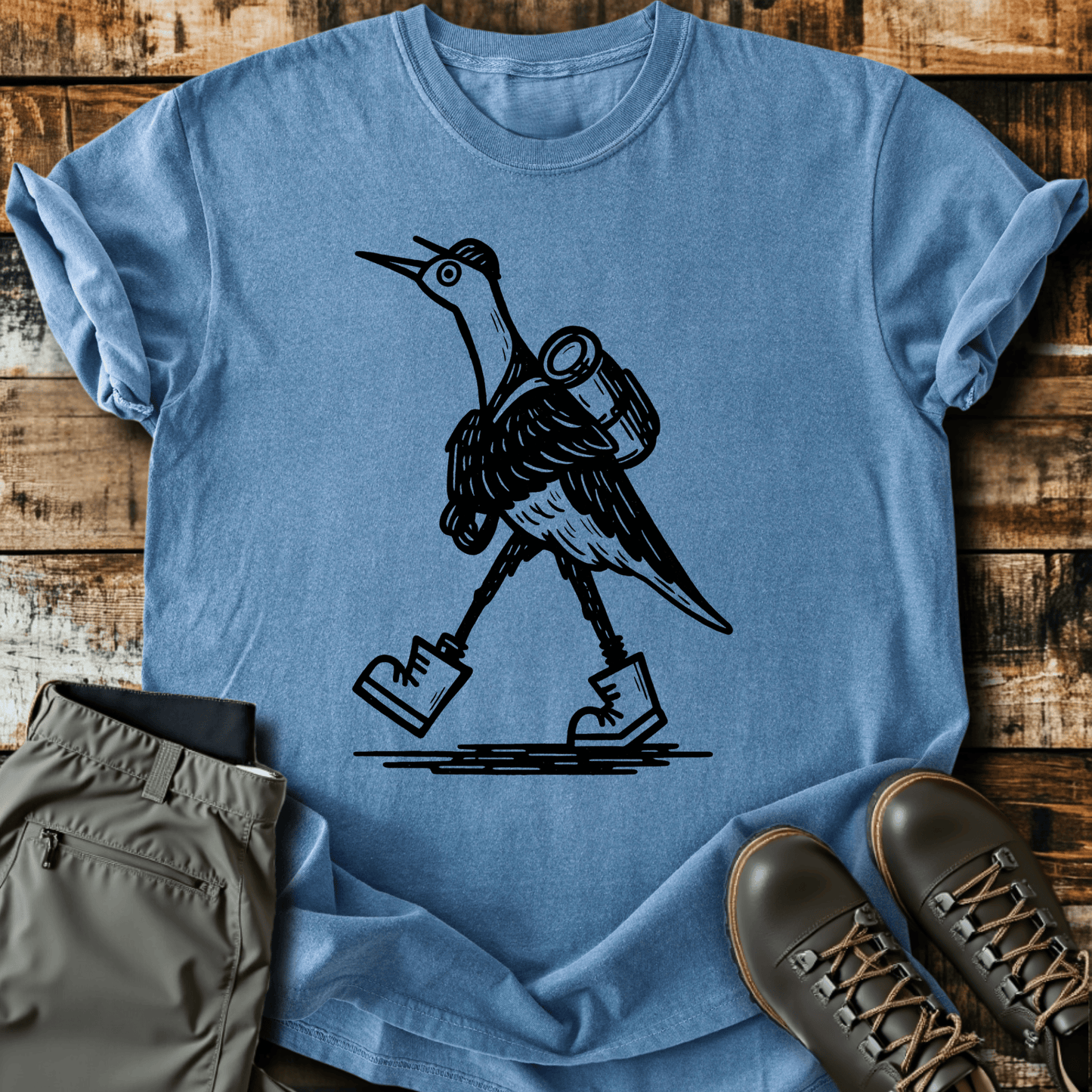 Hiking Heron T-Shirt