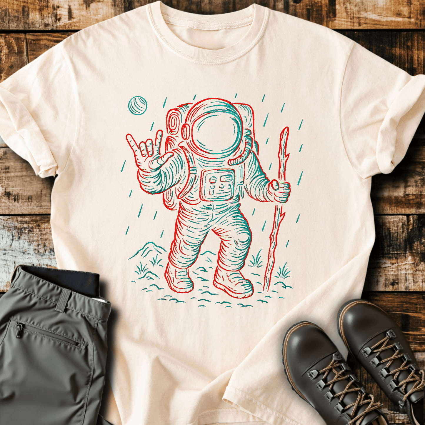 Hiking Astronaut T-Shirt