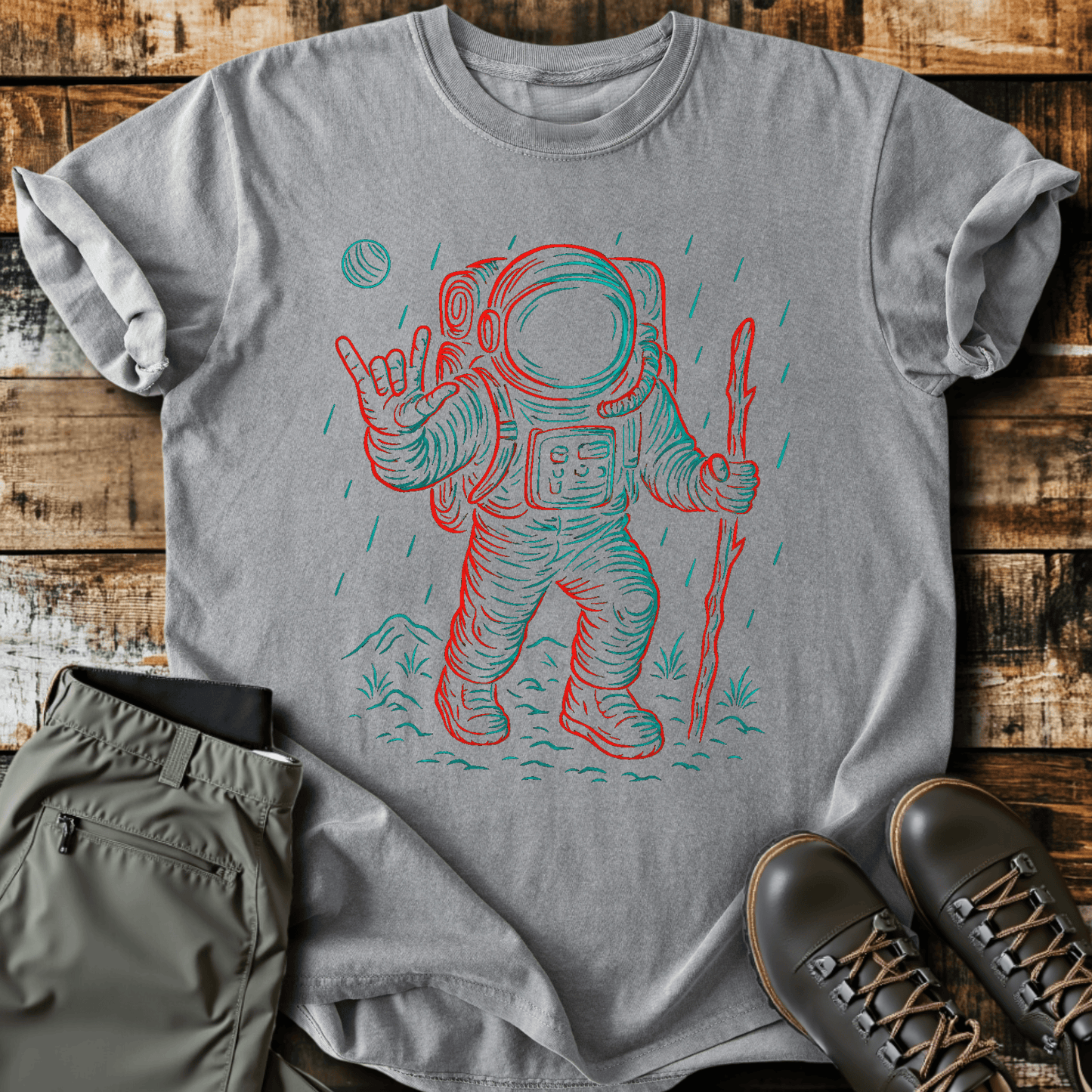 Hiking Astronaut T-Shirt