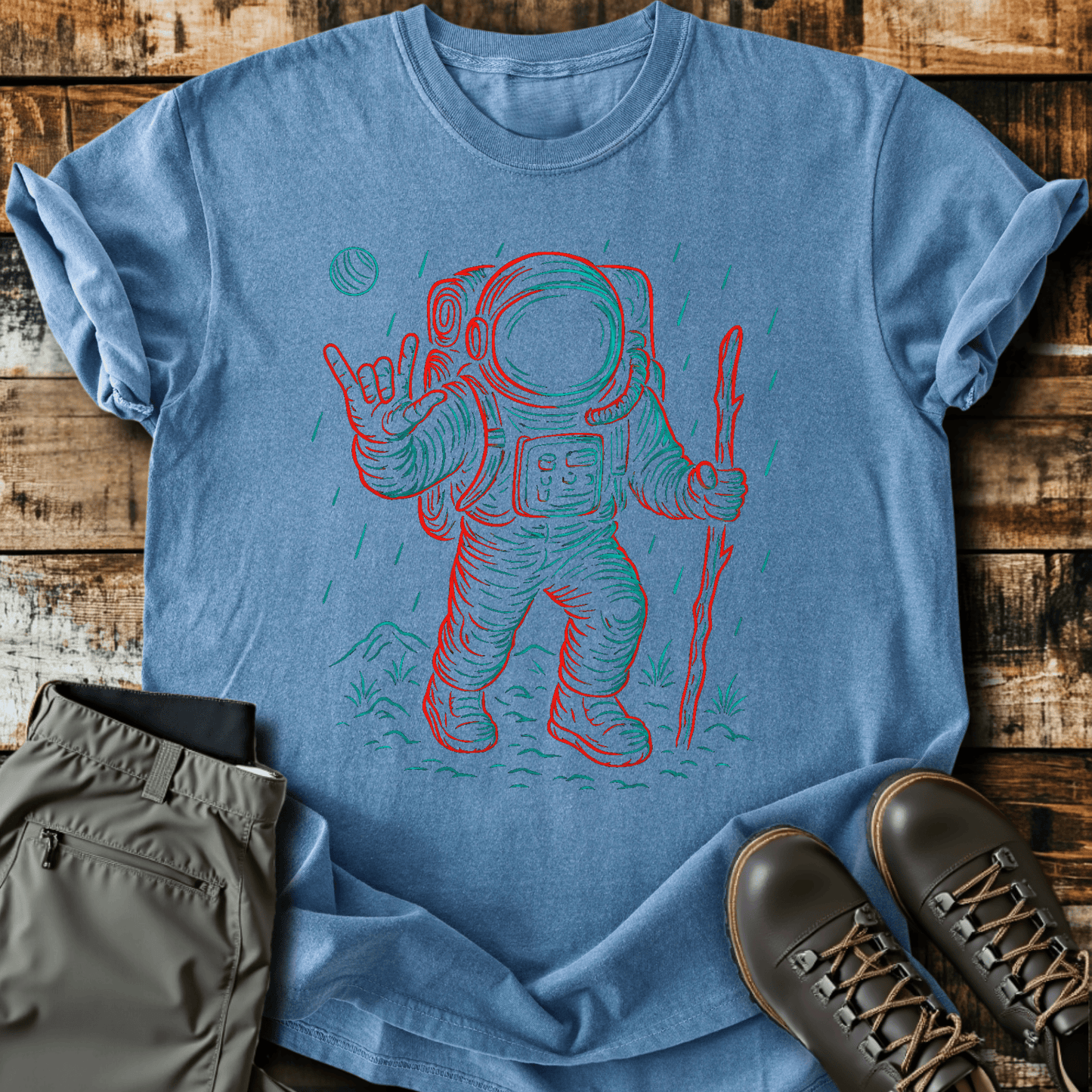 Hiking Astronaut T-Shirt