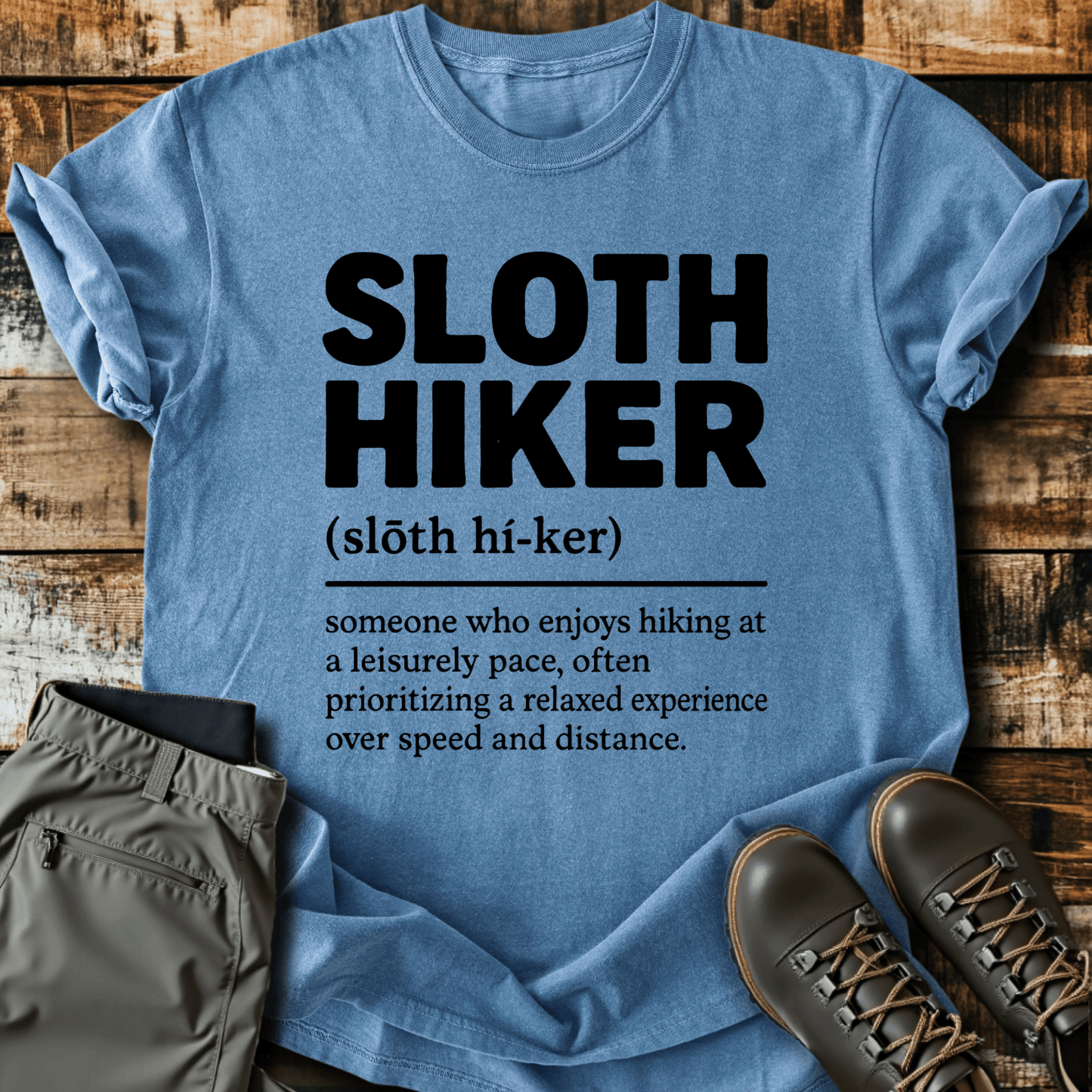 Sloth Hiker Definition T-Shirt