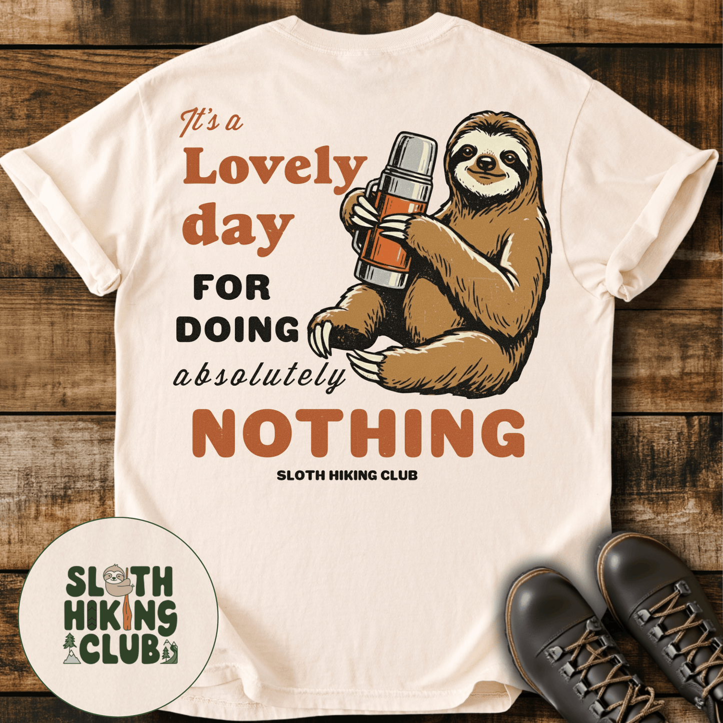 Lovely Day Back Print T-Shirt