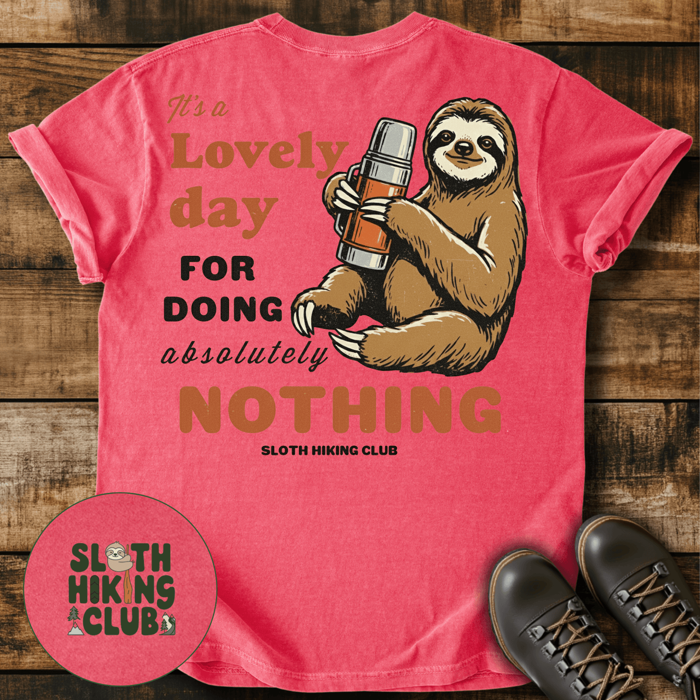 Lovely Day Back Print T-Shirt