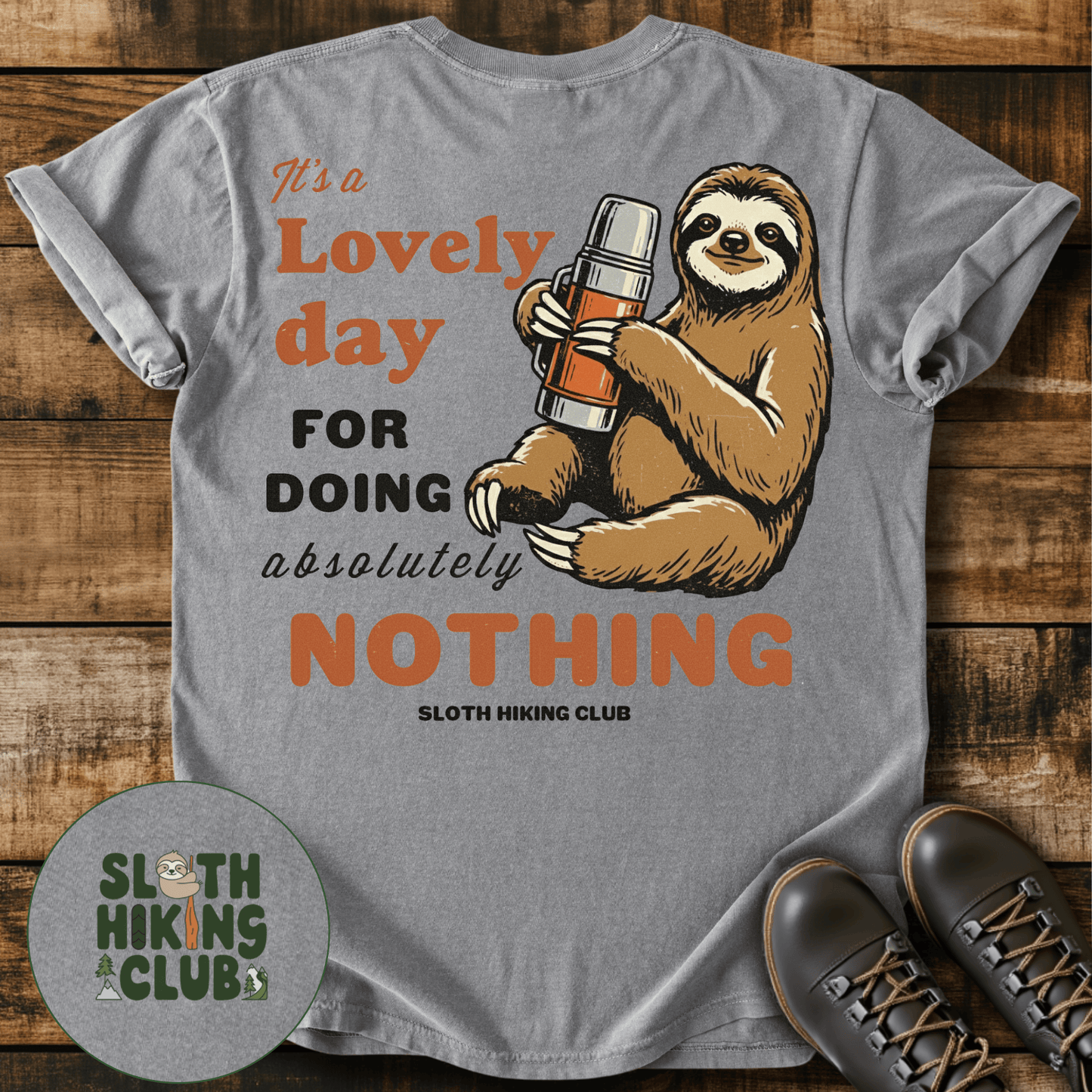Lovely Day Back Print T-Shirt