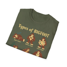 Types Of Bigfoot T-Shirt