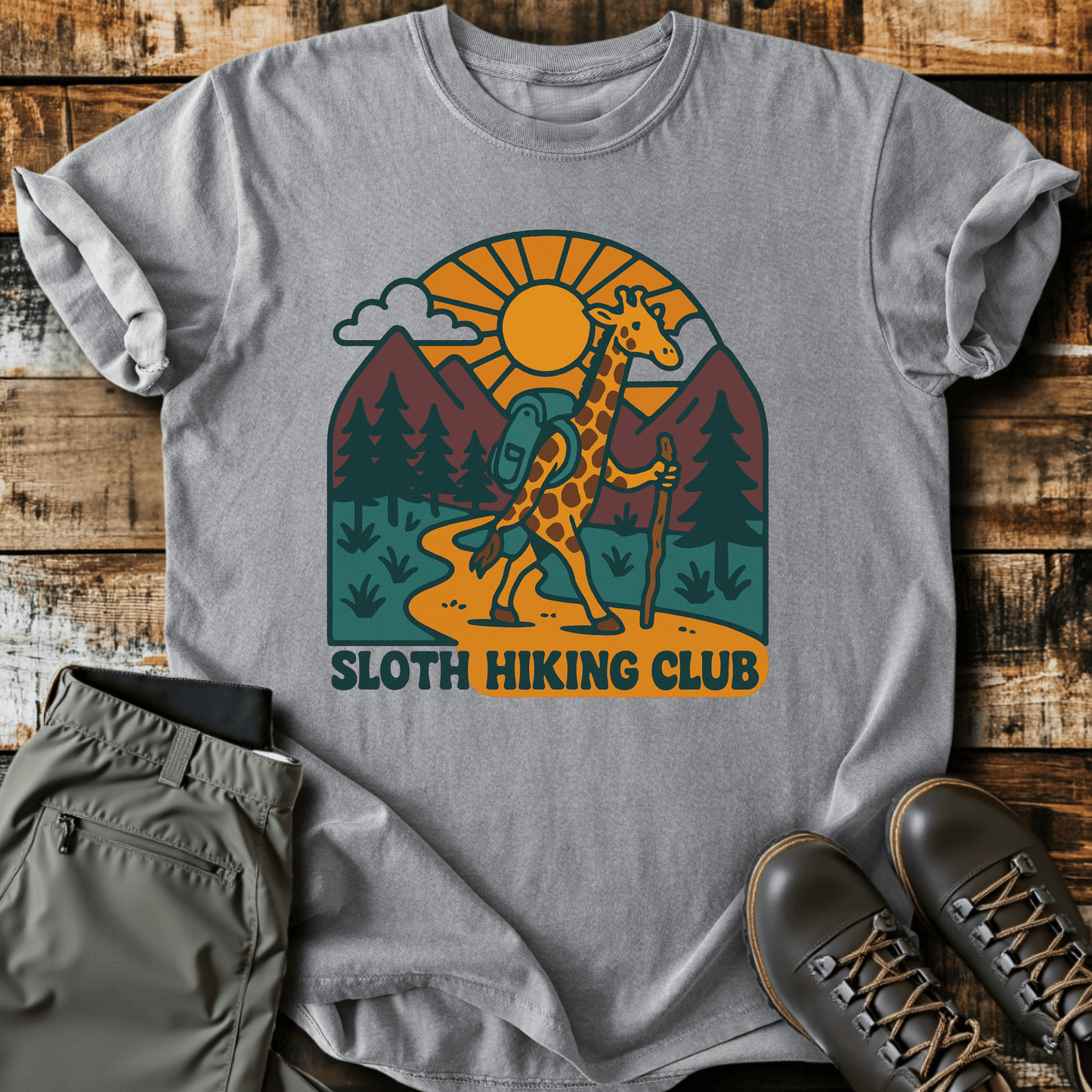 Giraffe Hiker T-Shirt