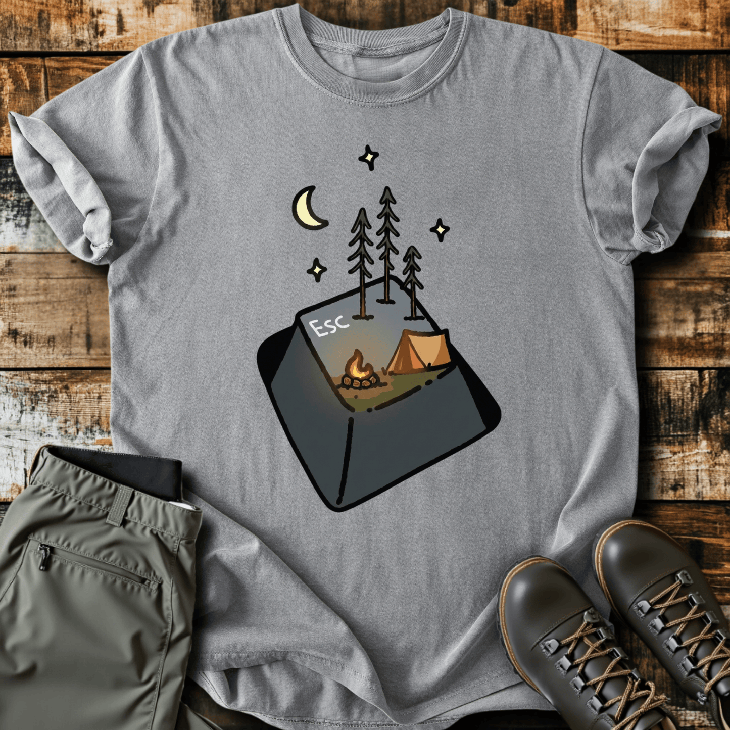 Escape Button T-Shirt