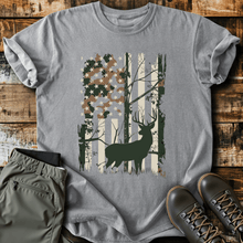 Stag American Flag T-Shirt