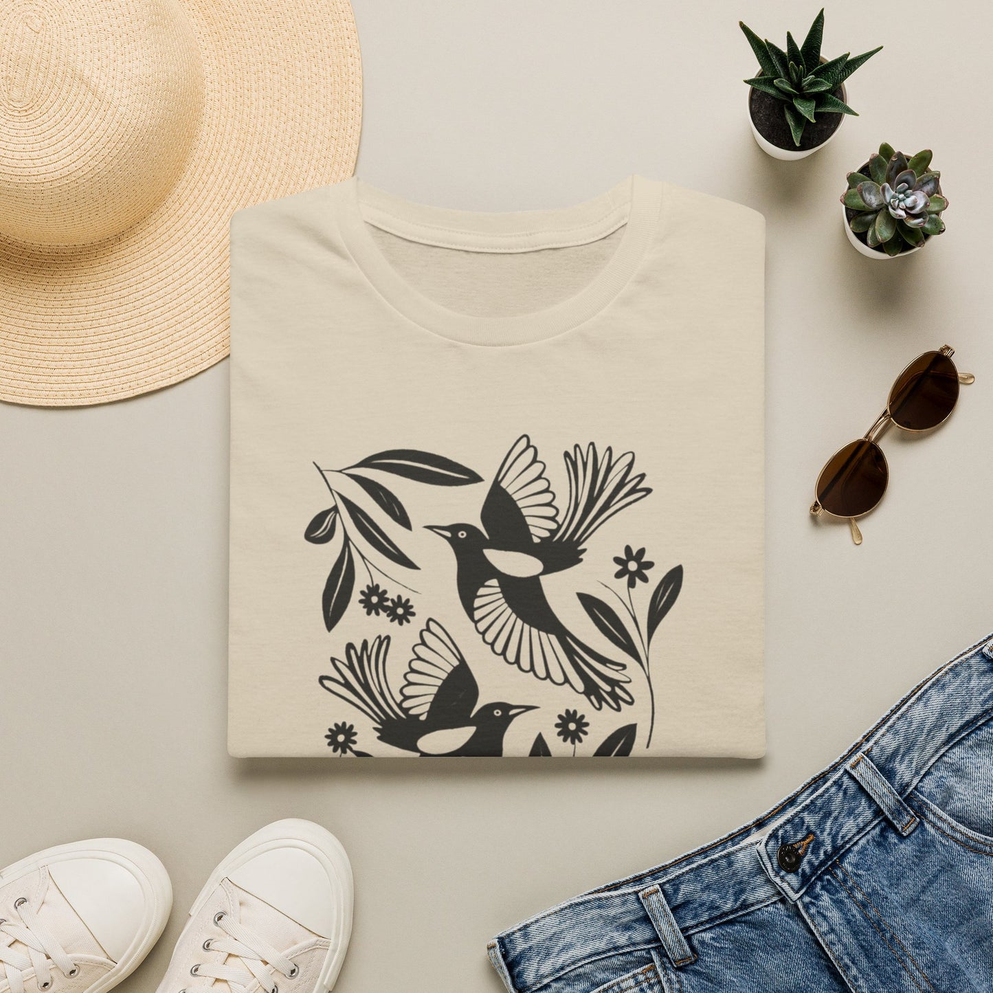 Birds & Flowers T-Shirt