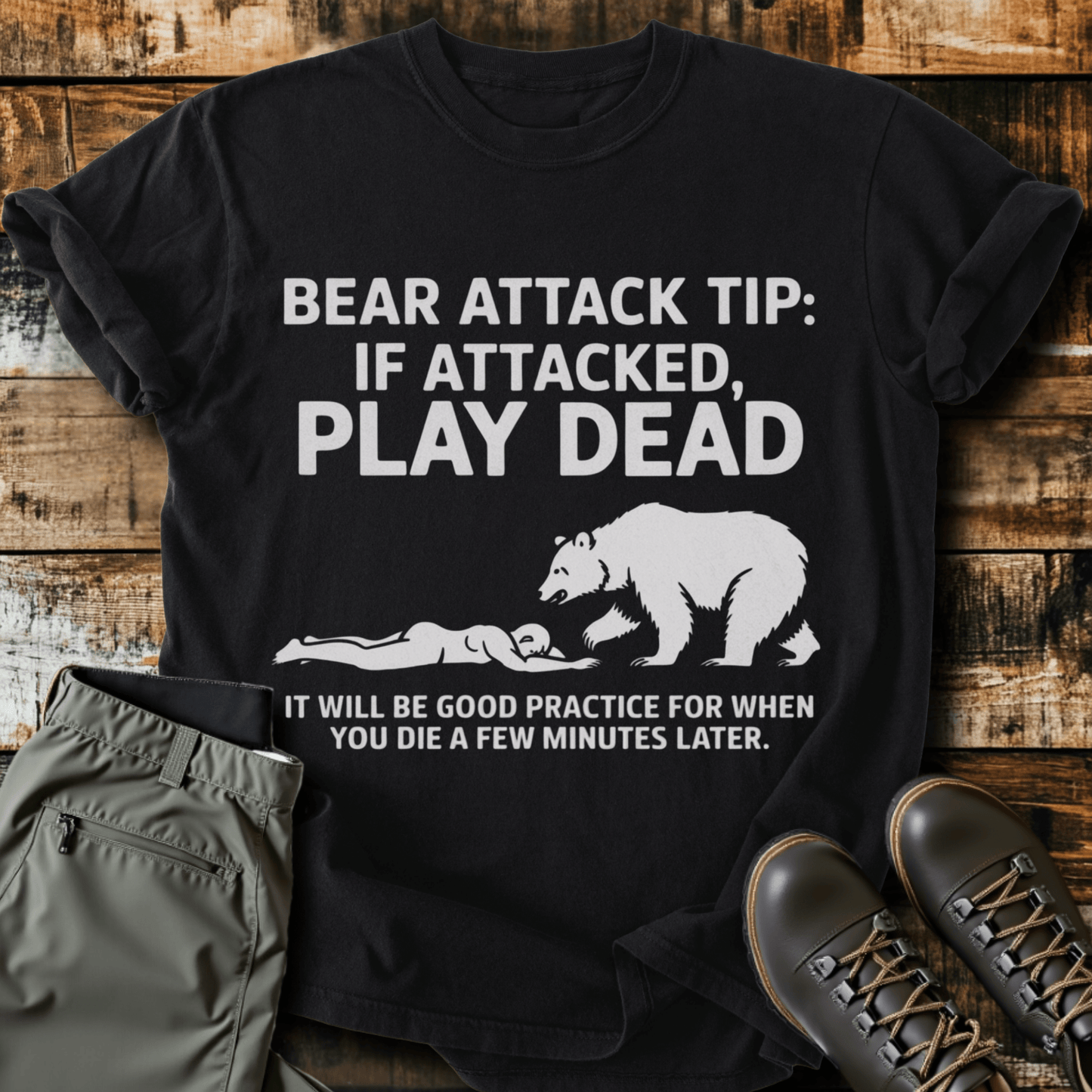 Bear Attack Tip T-shirt