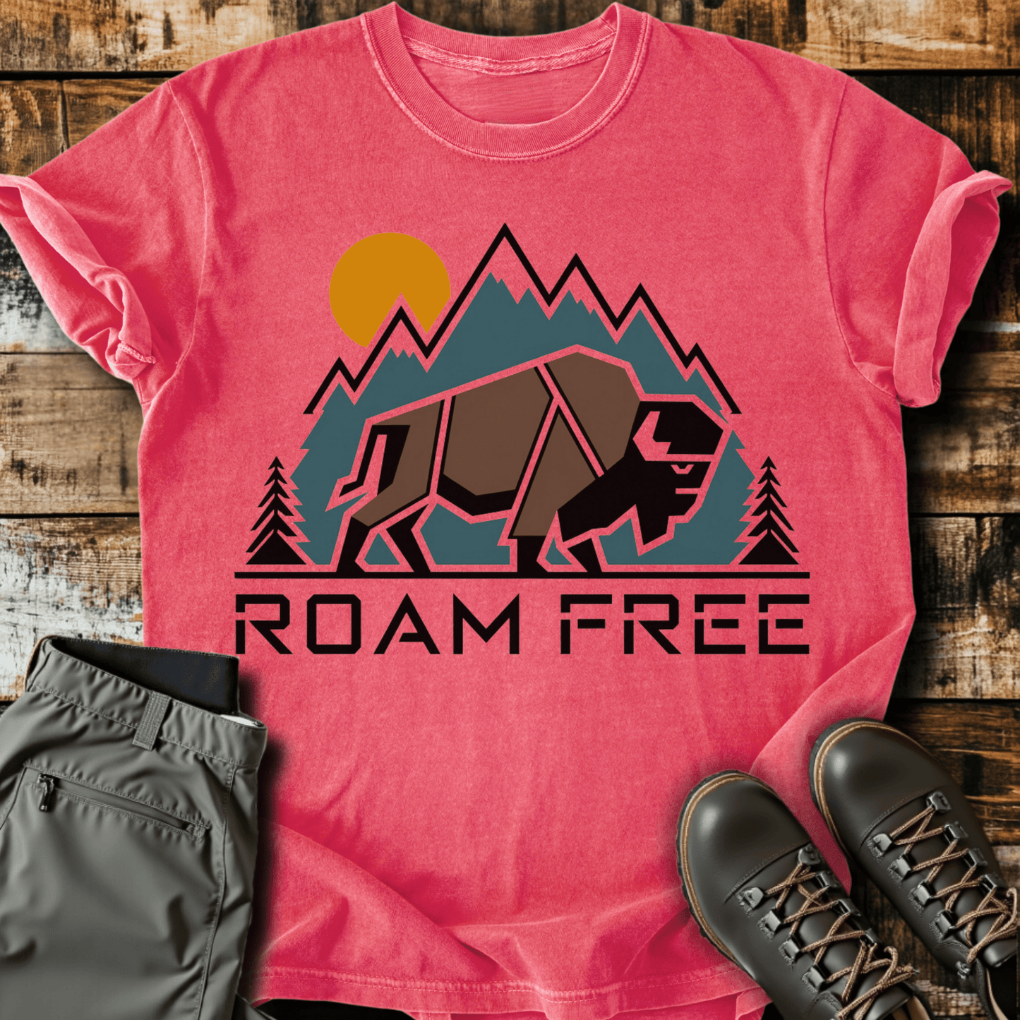 Geometric Roam Free T-shirt