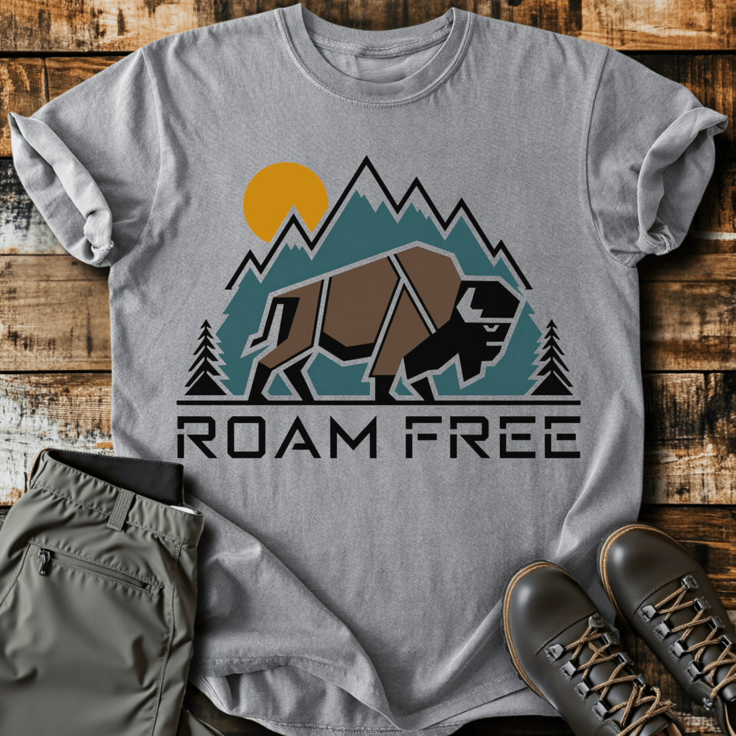 Geometric Roam Free T-shirt