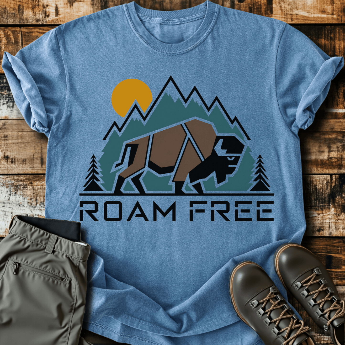 Geometric Roam Free T-shirt