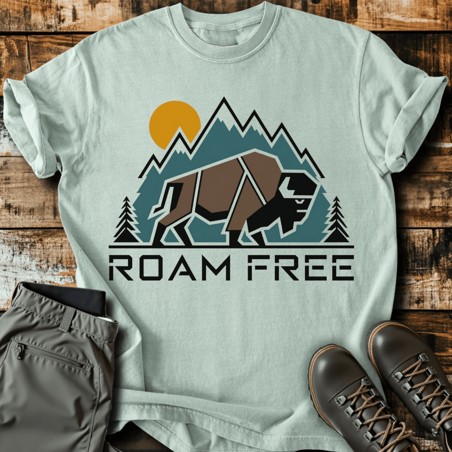 Geometric Roam Free T-shirt