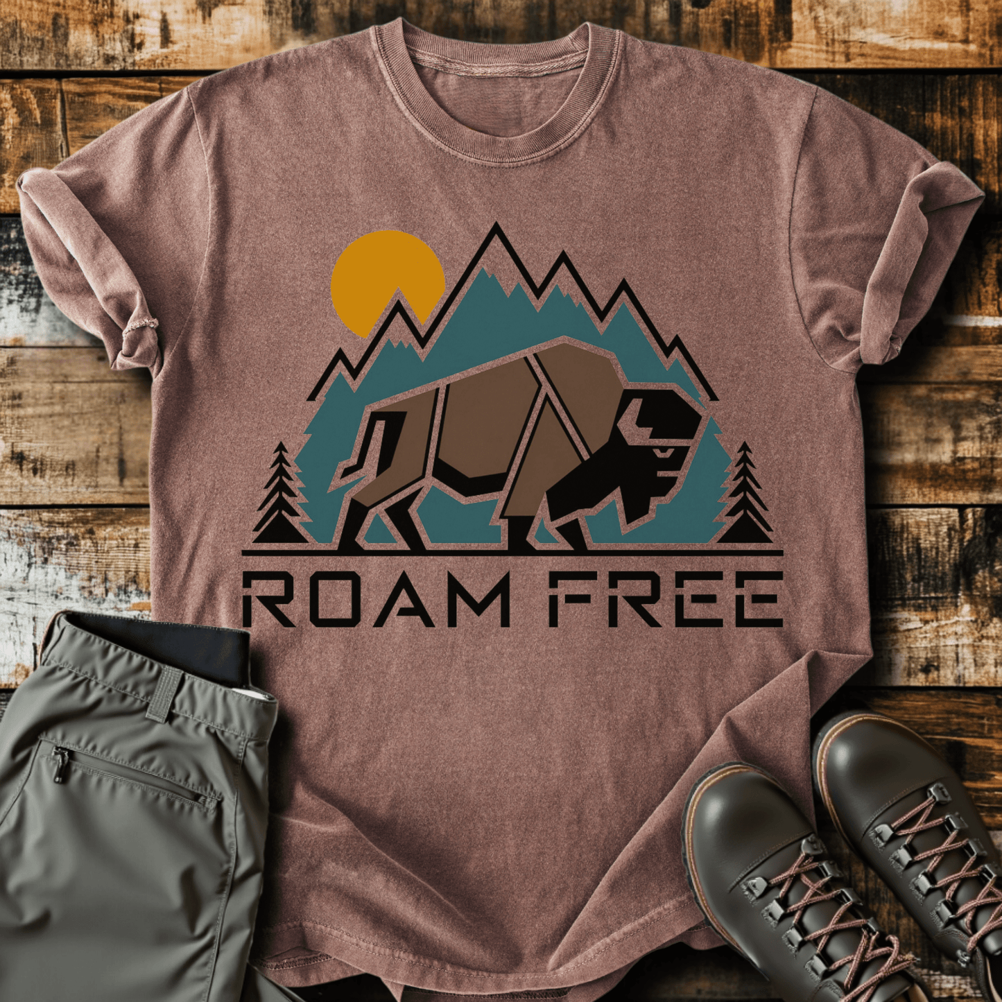 Geometric Roam Free T-shirt