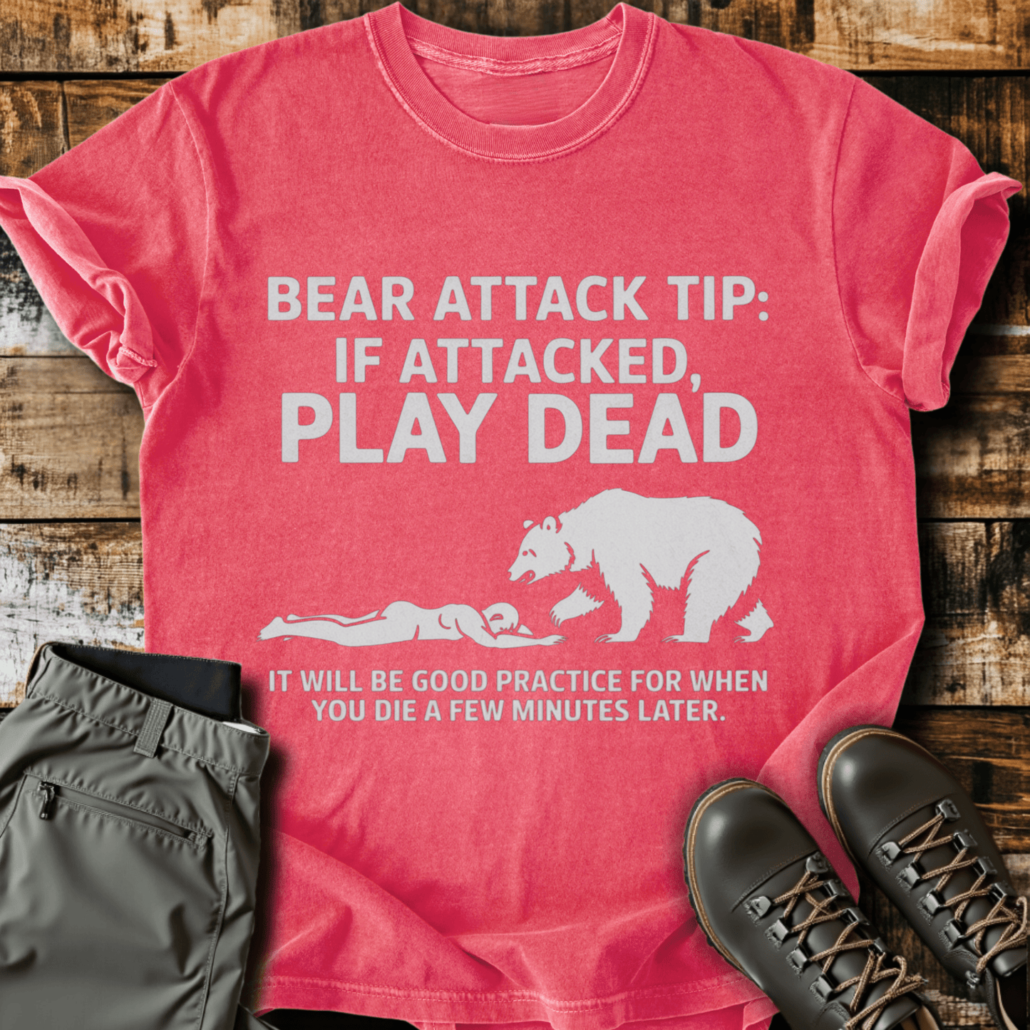 Bear Attack Tip T-shirt