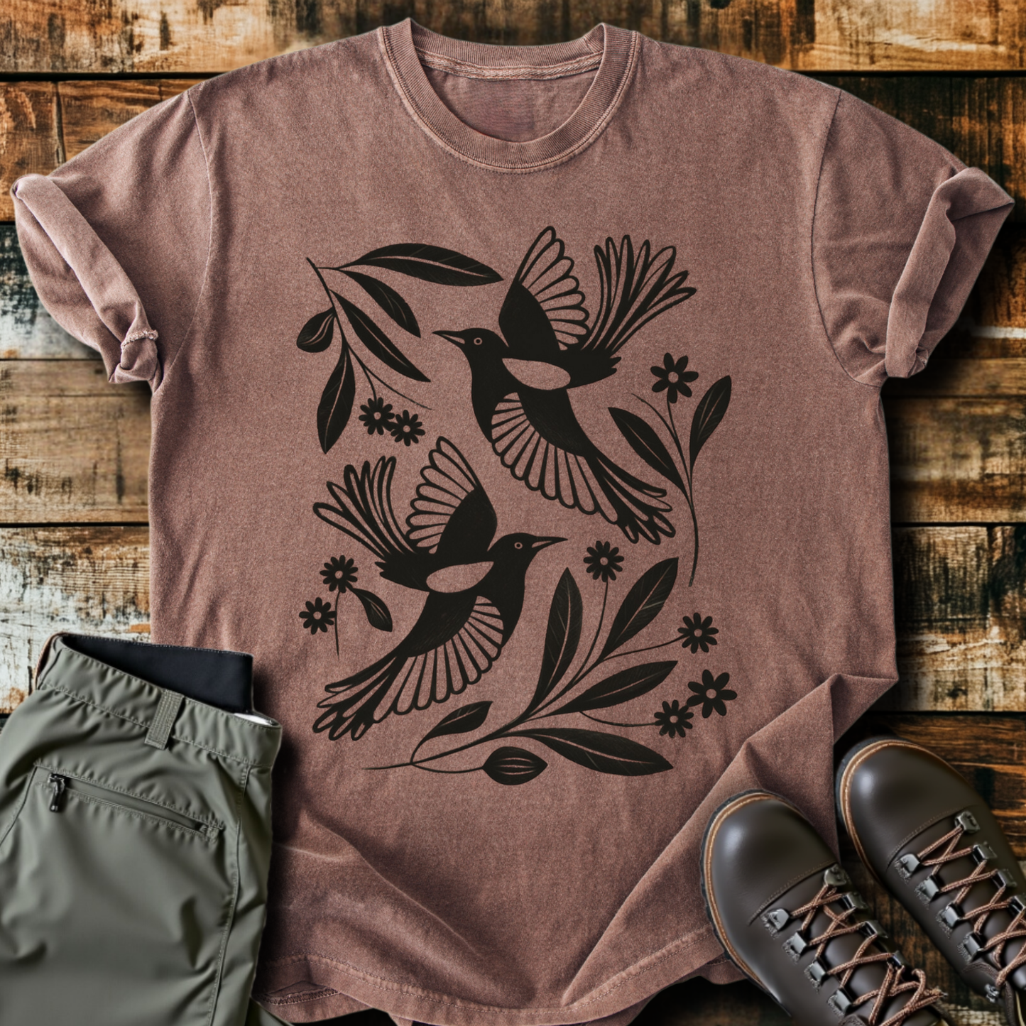 Birds & Flowers T-Shirt