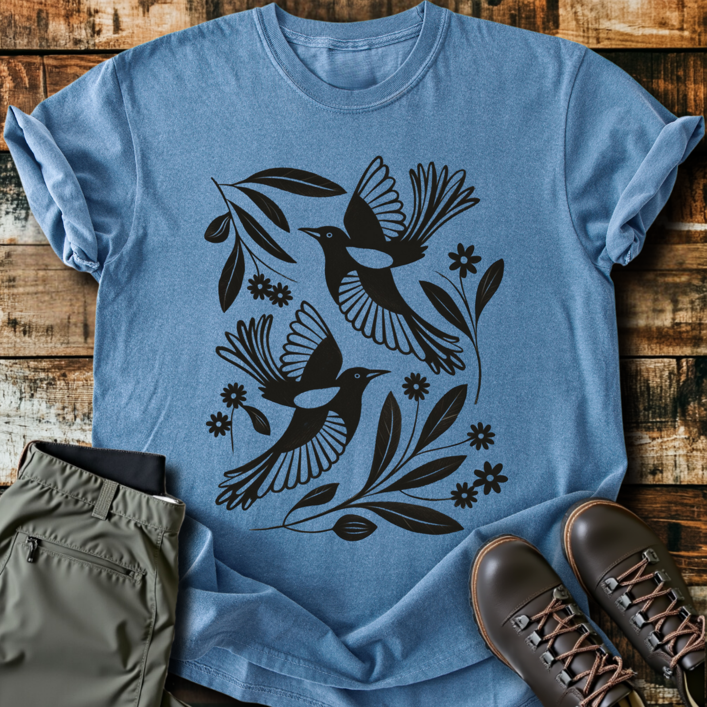 Birds & Flowers T-Shirt