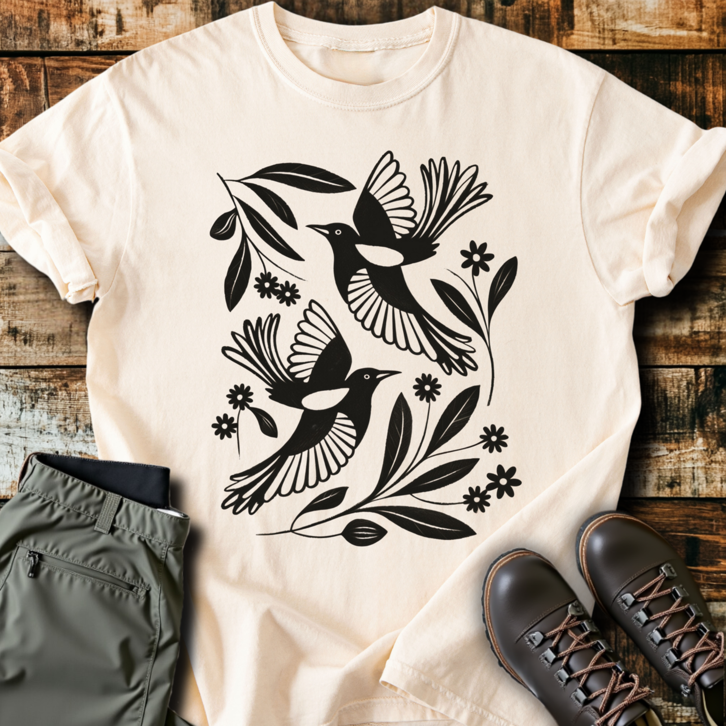 Birds & Flowers T-Shirt