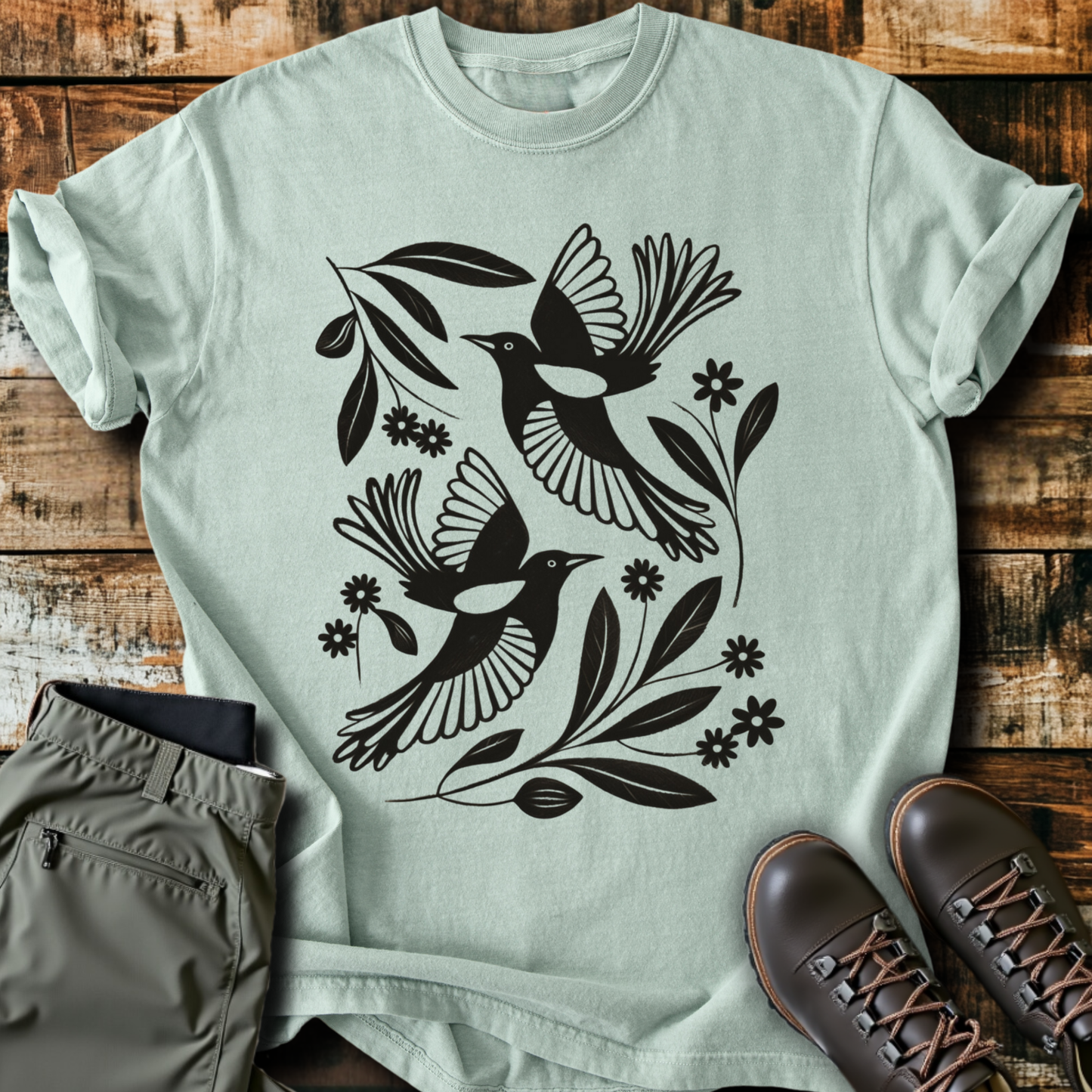 Birds & Flowers T-Shirt