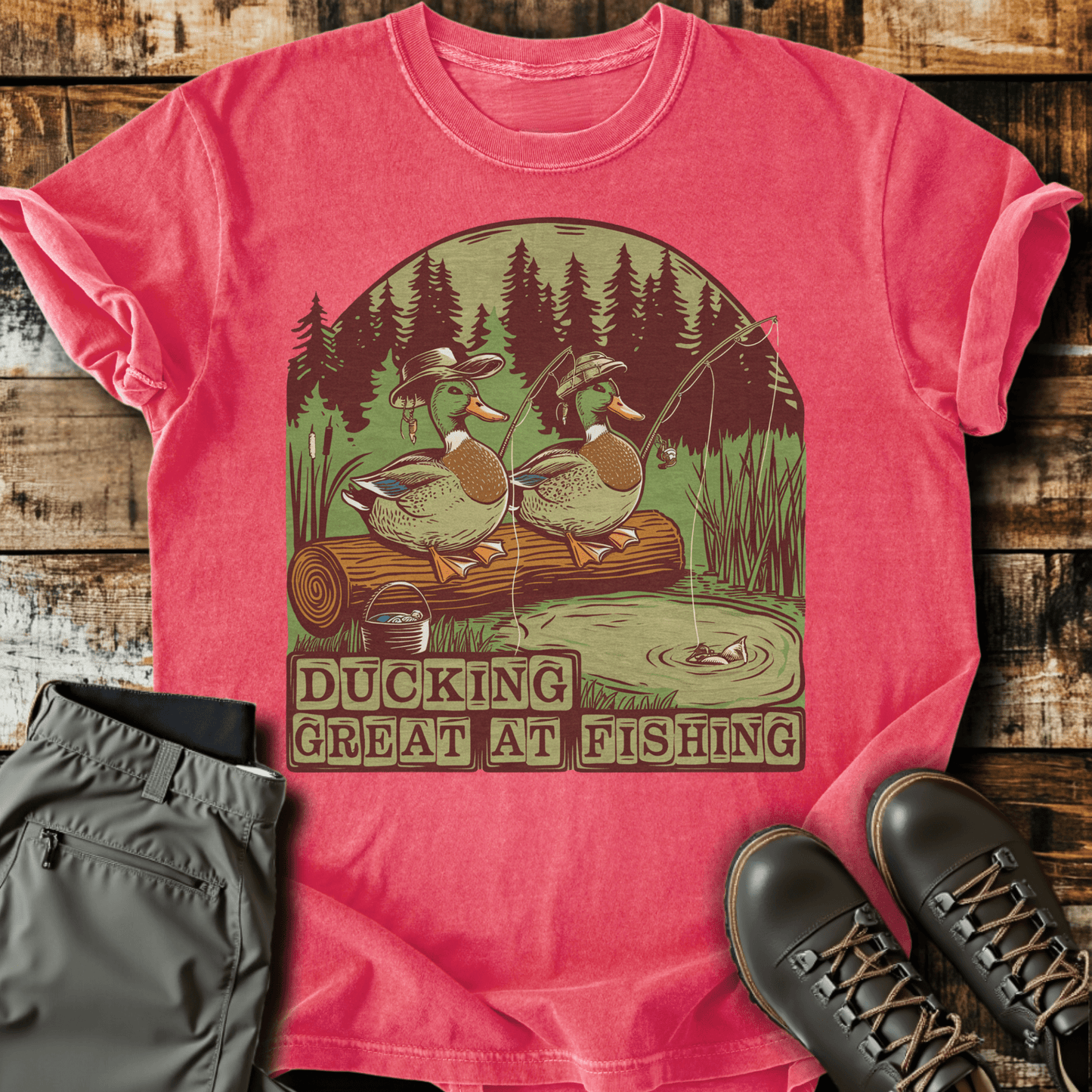 Ducking Fishing T-shirt