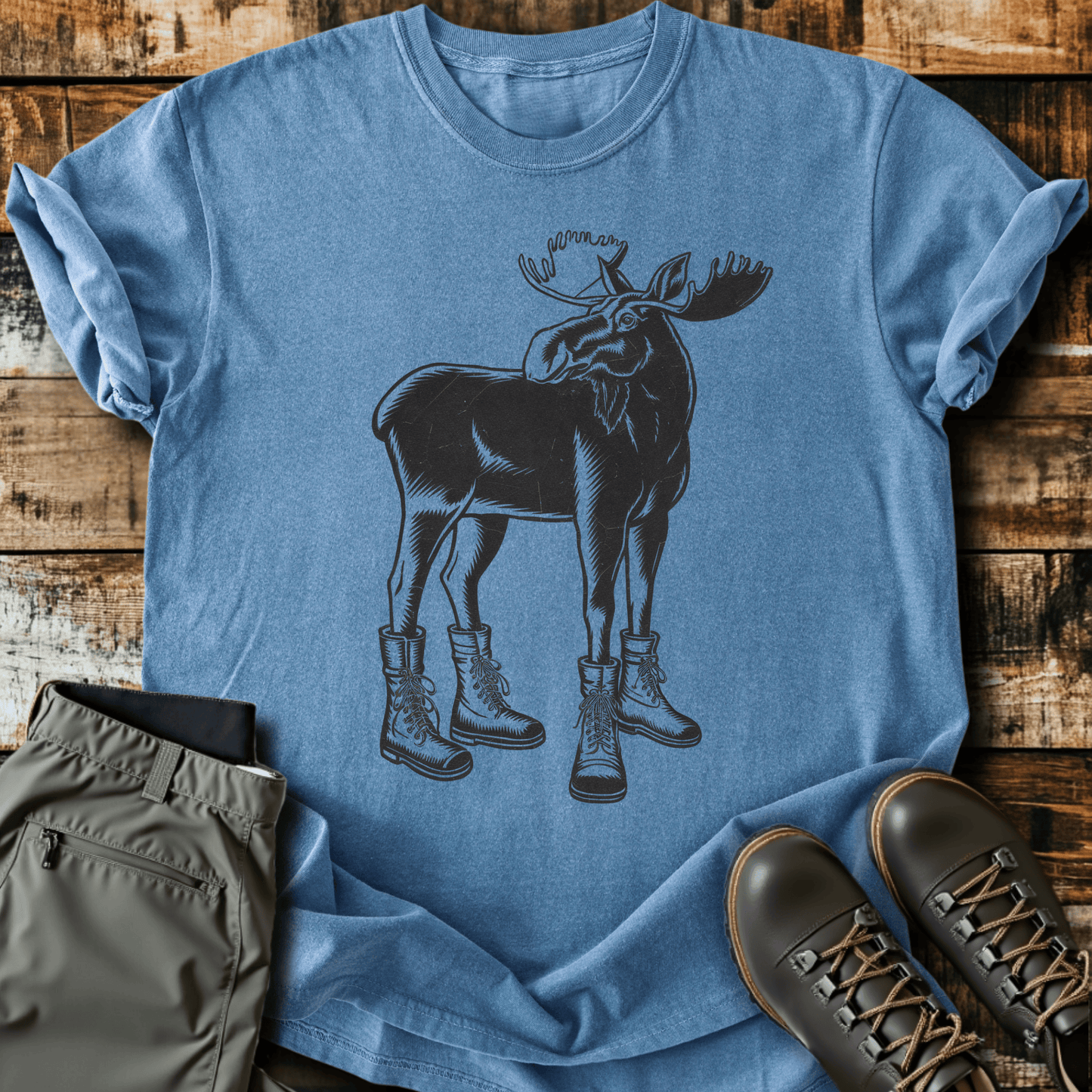 Moose In Boots T-Shirt