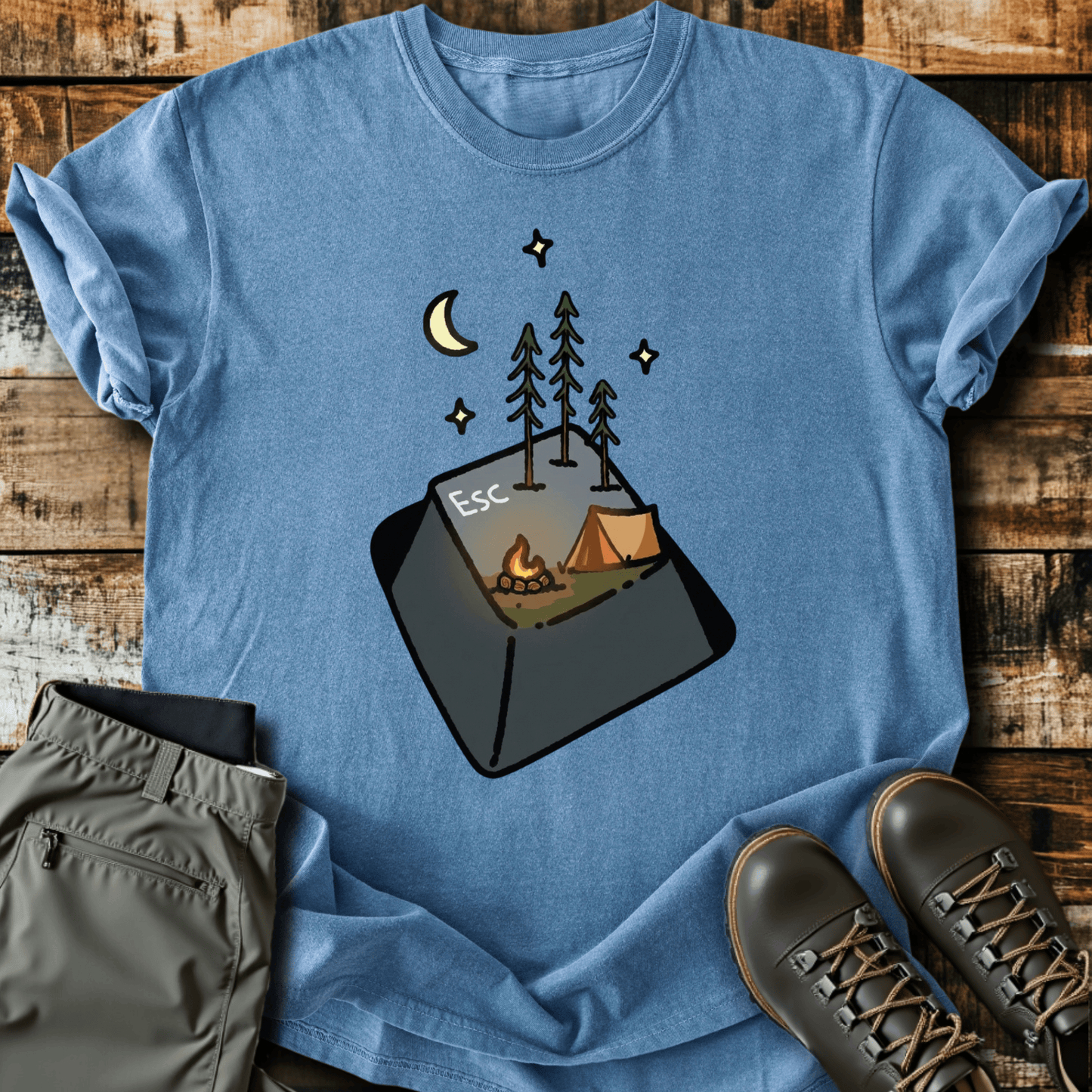 Escape Button T-Shirt