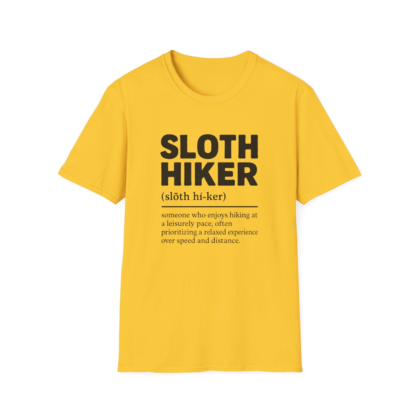 Sloth Hiker Definition T-Shirt