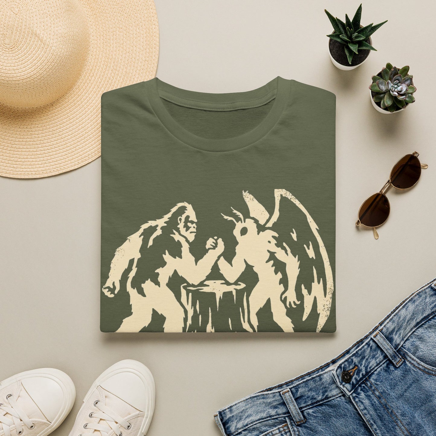 Bigfoot VS Mothman T-Shirt