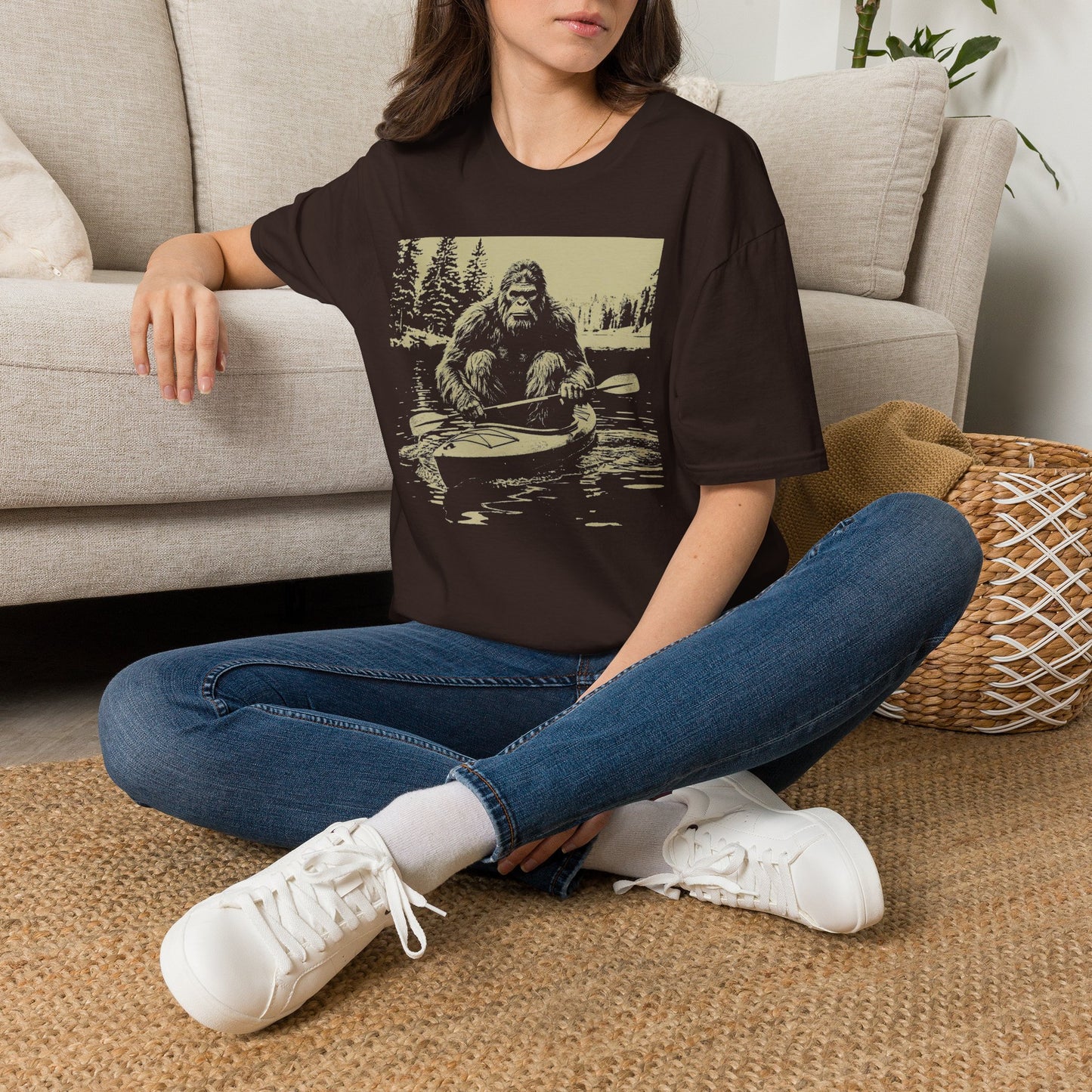 Bigfoot Canoeing T-Shirt