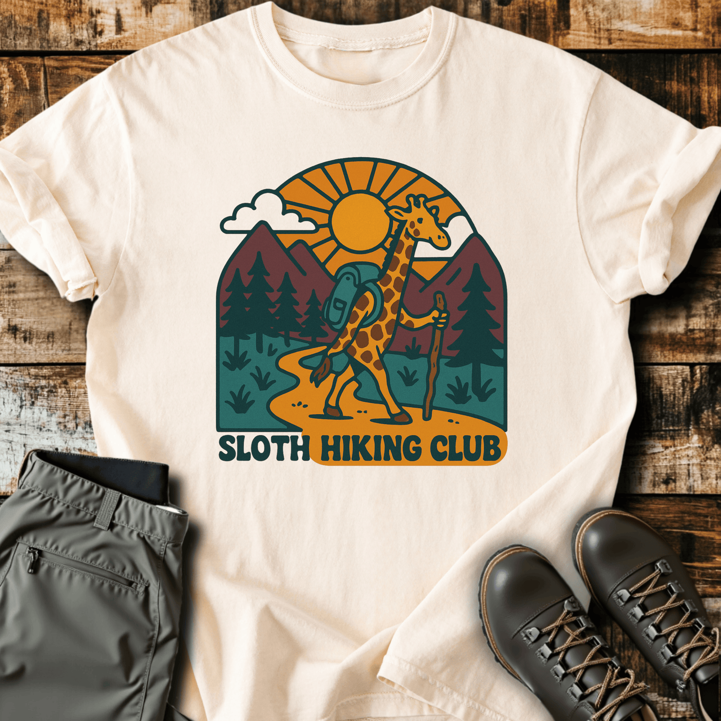 Giraffe Hiker T-Shirt