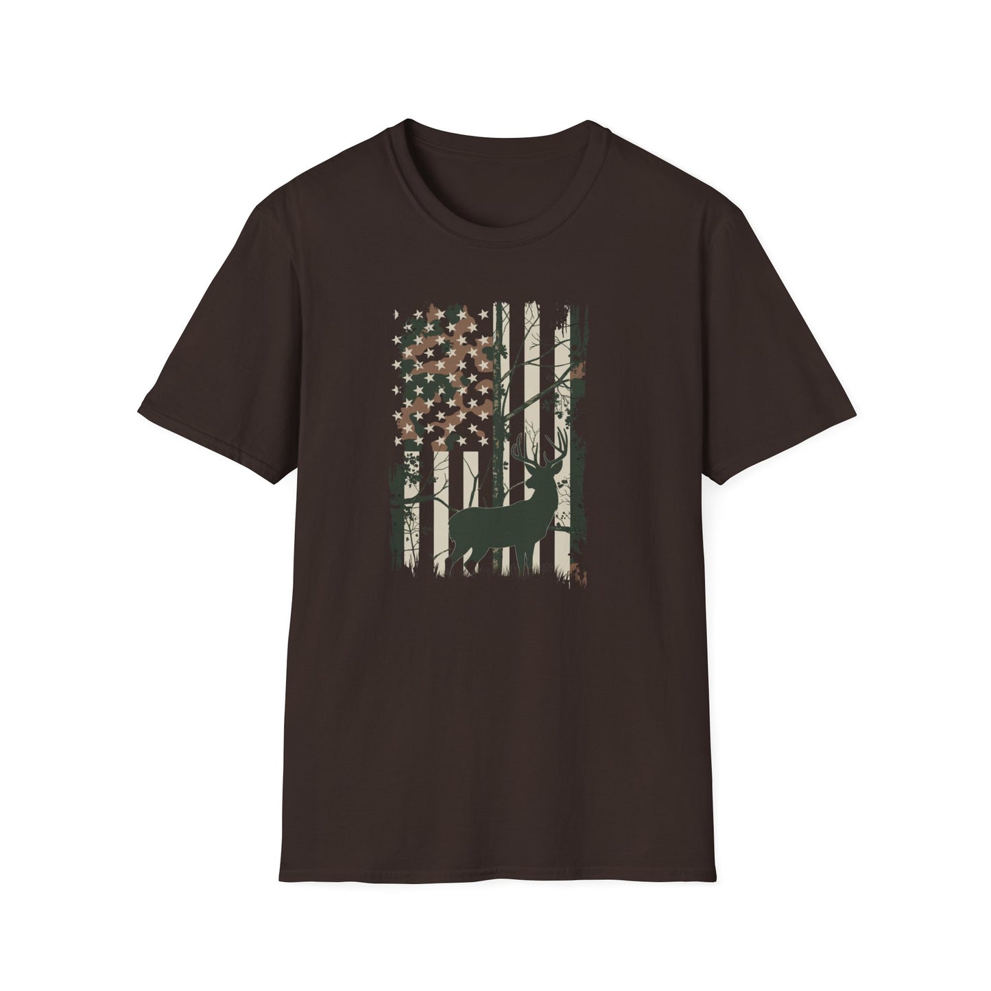 Stag American Flag T-Shirt
