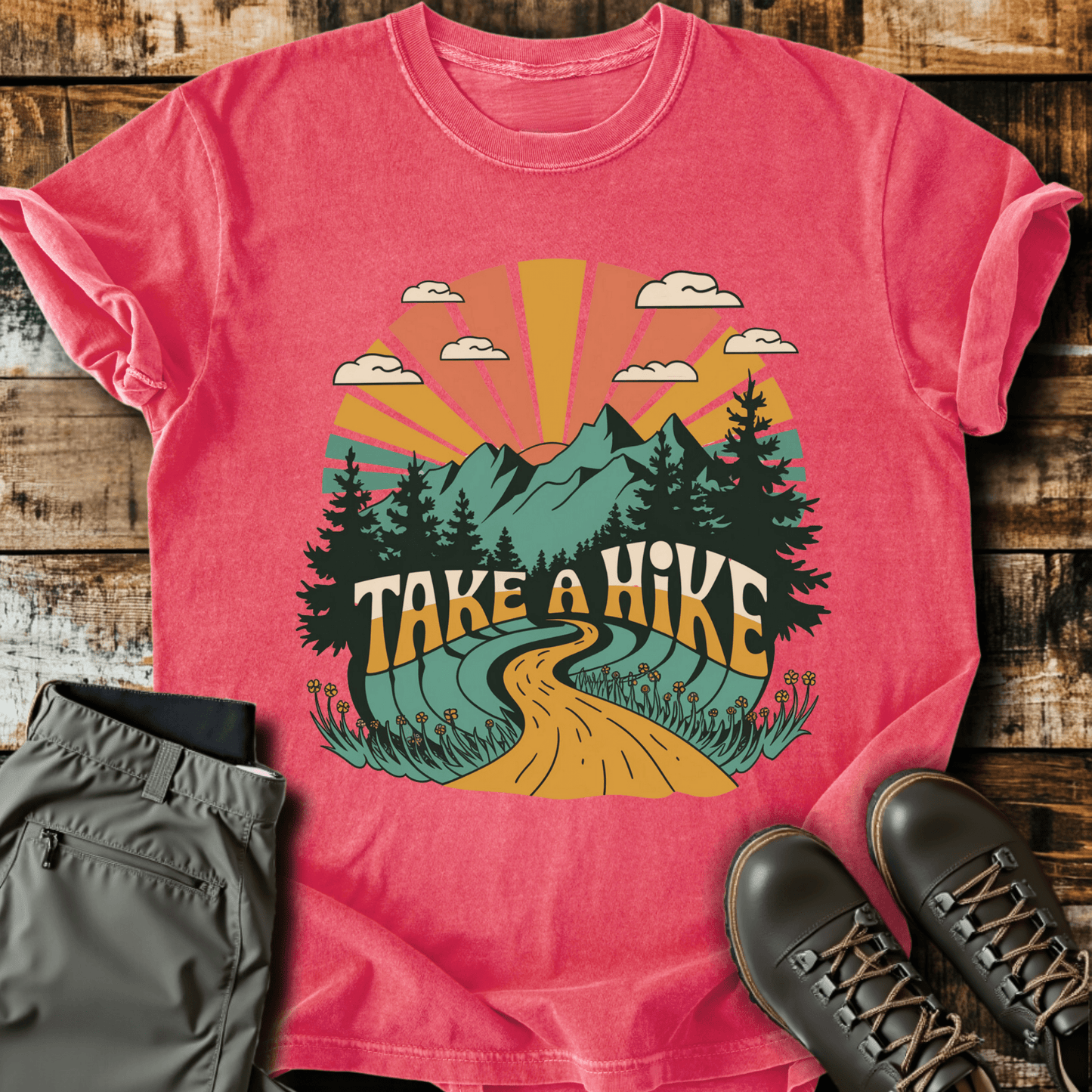 Retro Take A Hike T-shirt