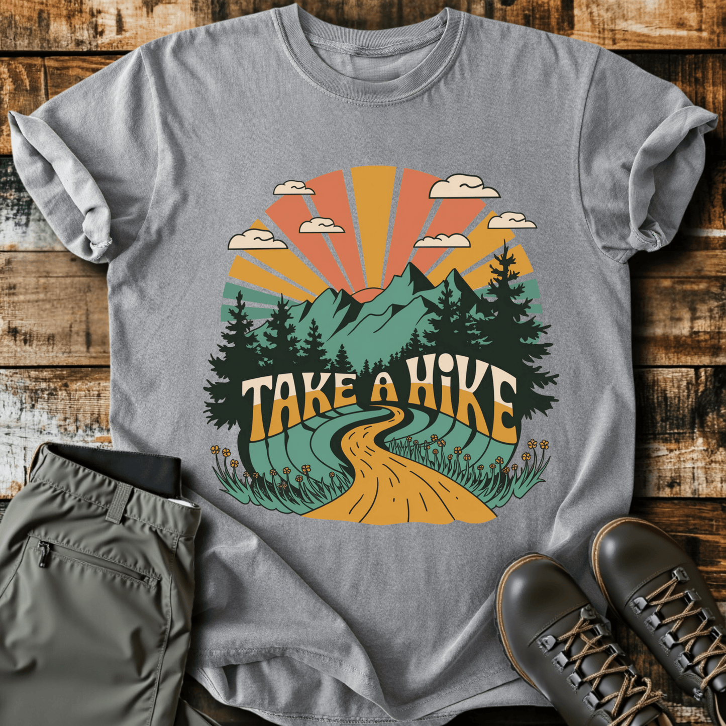 Retro Take A Hike T-shirt