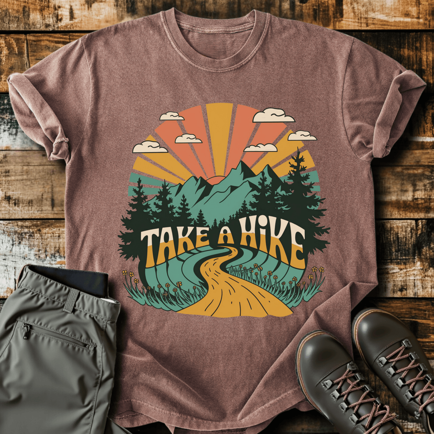 Retro Take A Hike T-shirt