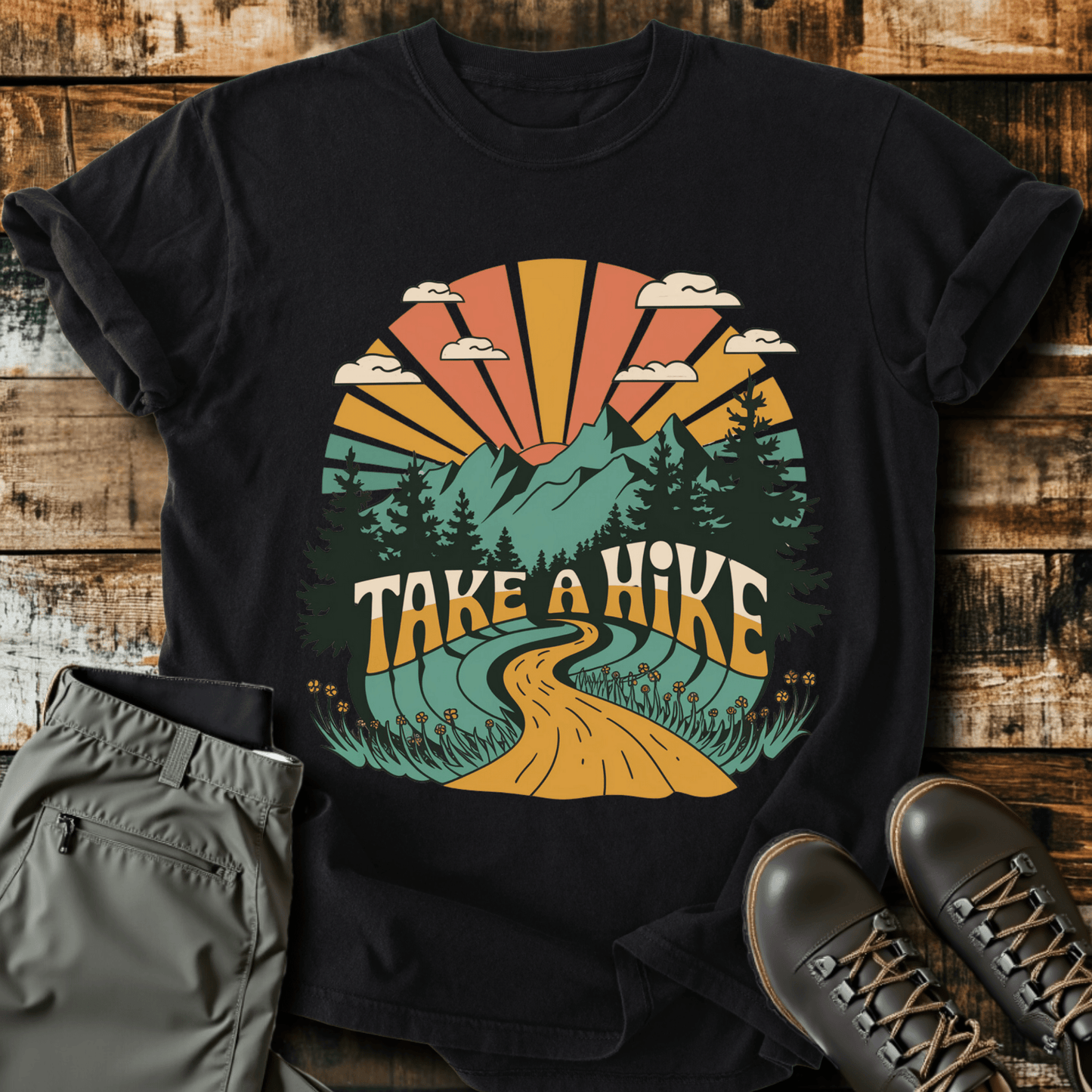 Retro Take A Hike T-shirt