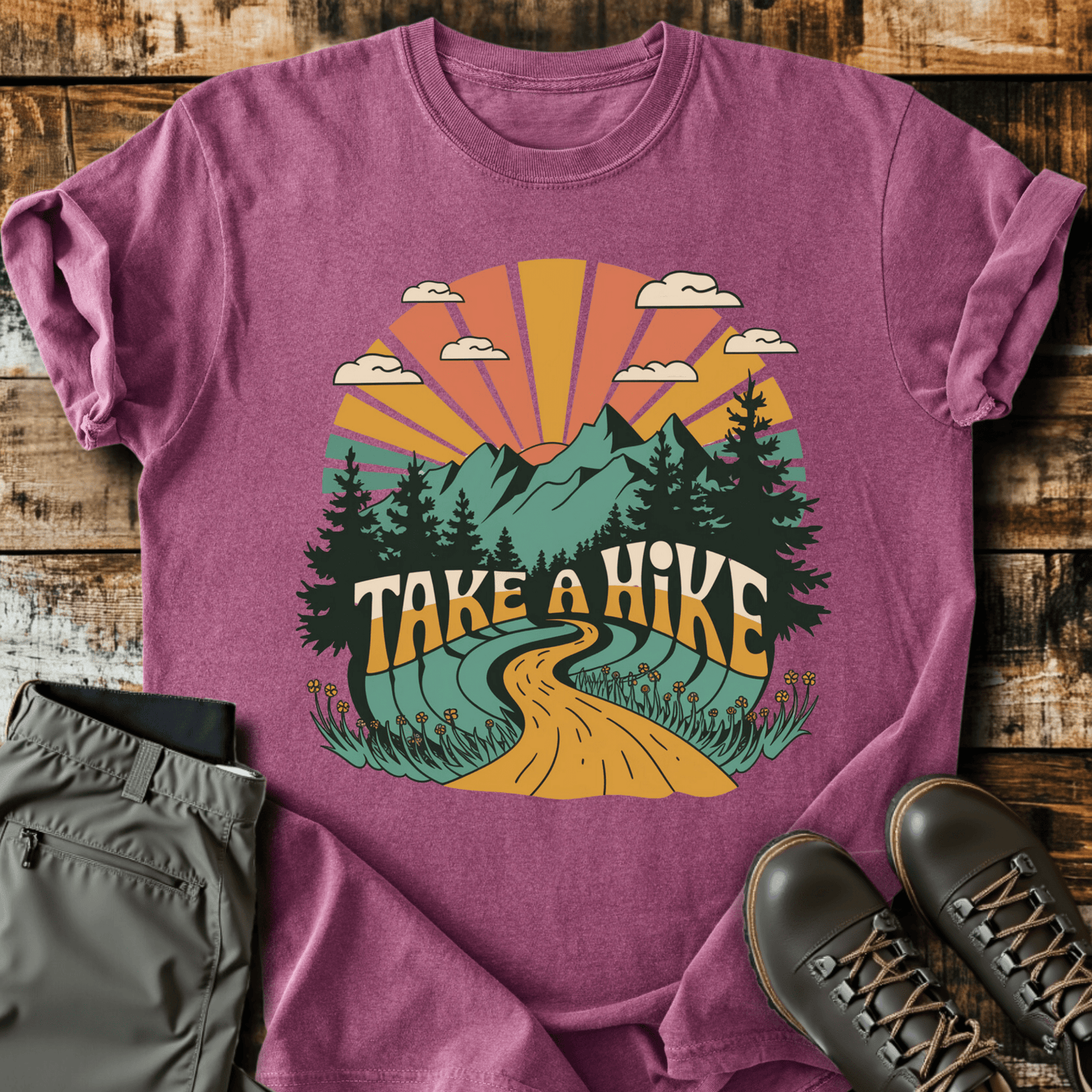 Retro Take A Hike T-shirt