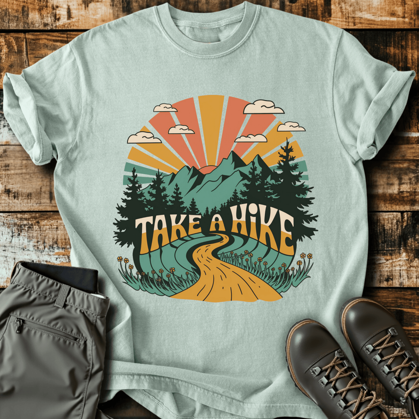 Retro Take A Hike T-shirt