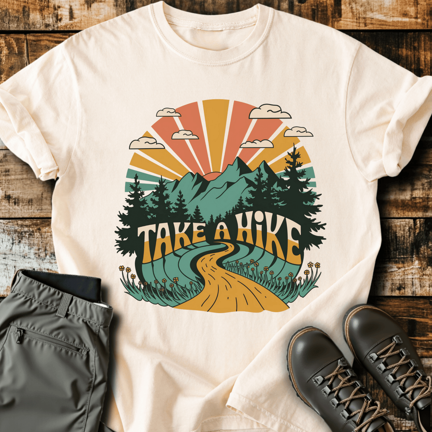 Retro Take A Hike T-shirt