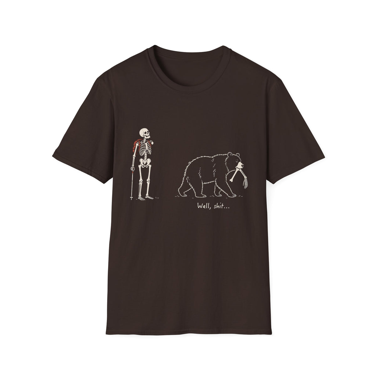 Skeleton Meets Bear T-Shirt