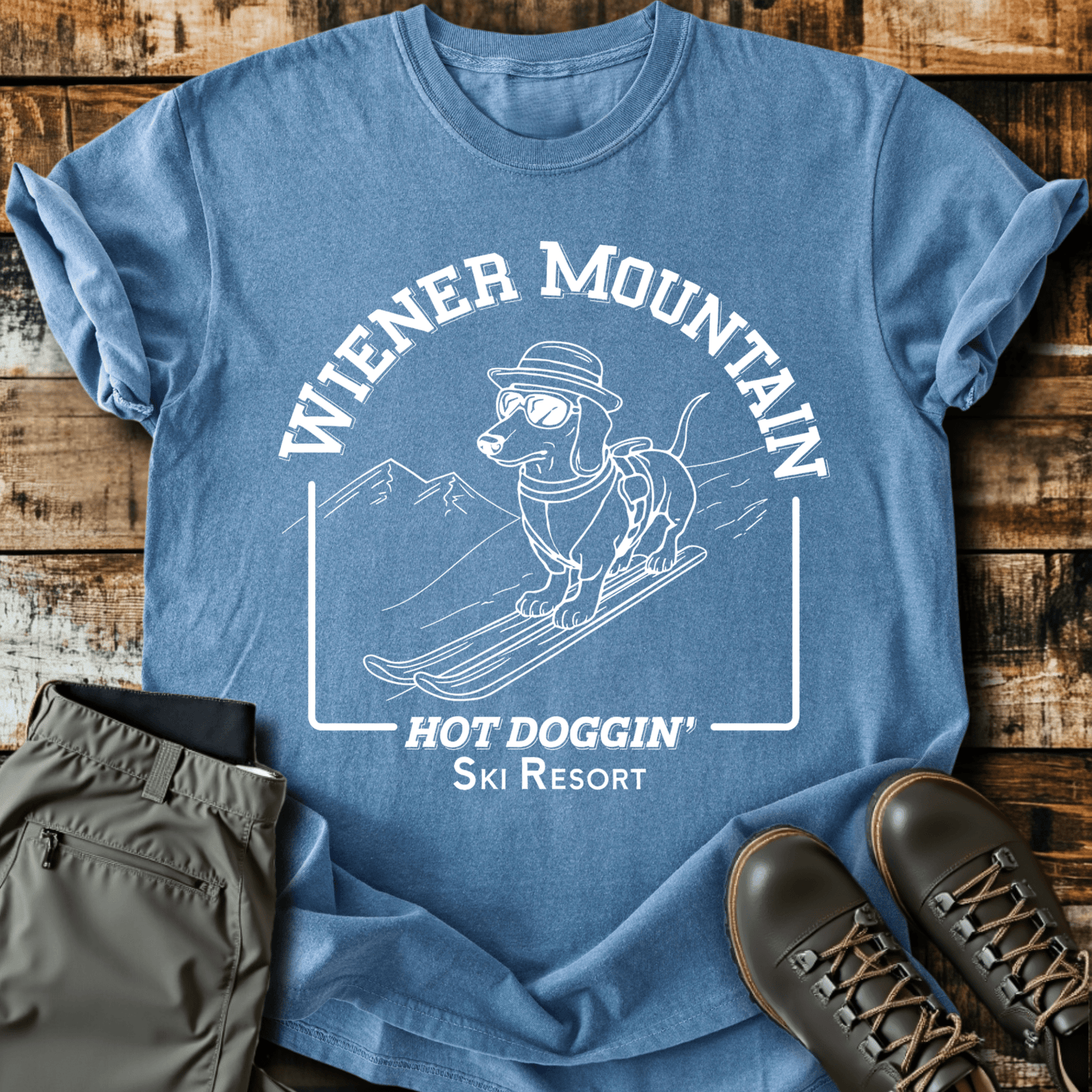 Wiener Dog Mountain T-shirt