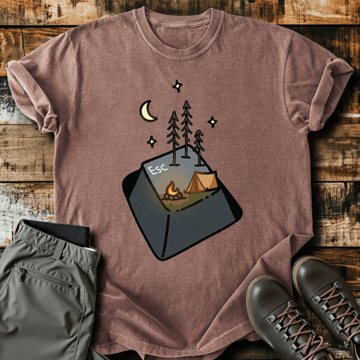 Escape Button T-Shirt