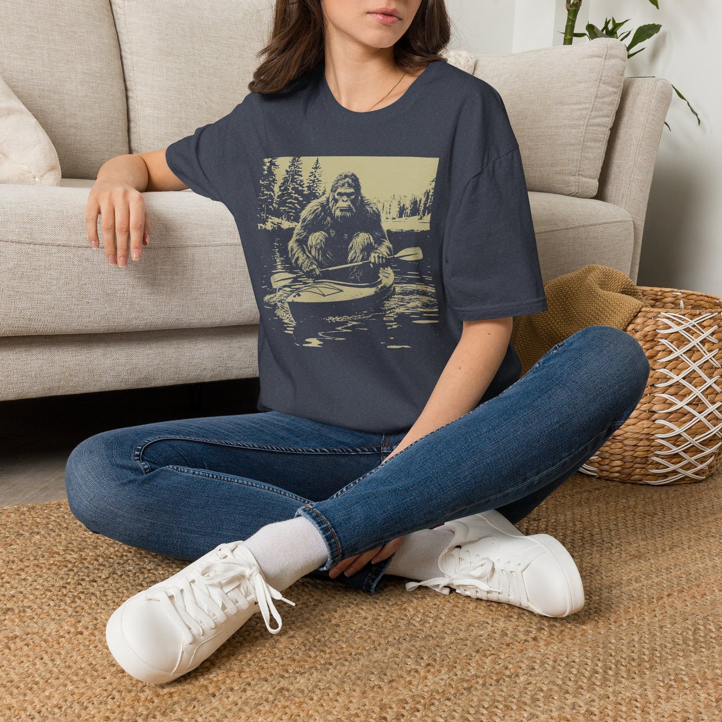 Bigfoot Canoeing T-Shirt