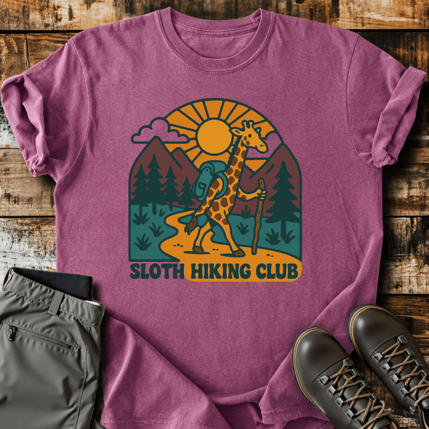 Giraffe Hiker T-Shirt