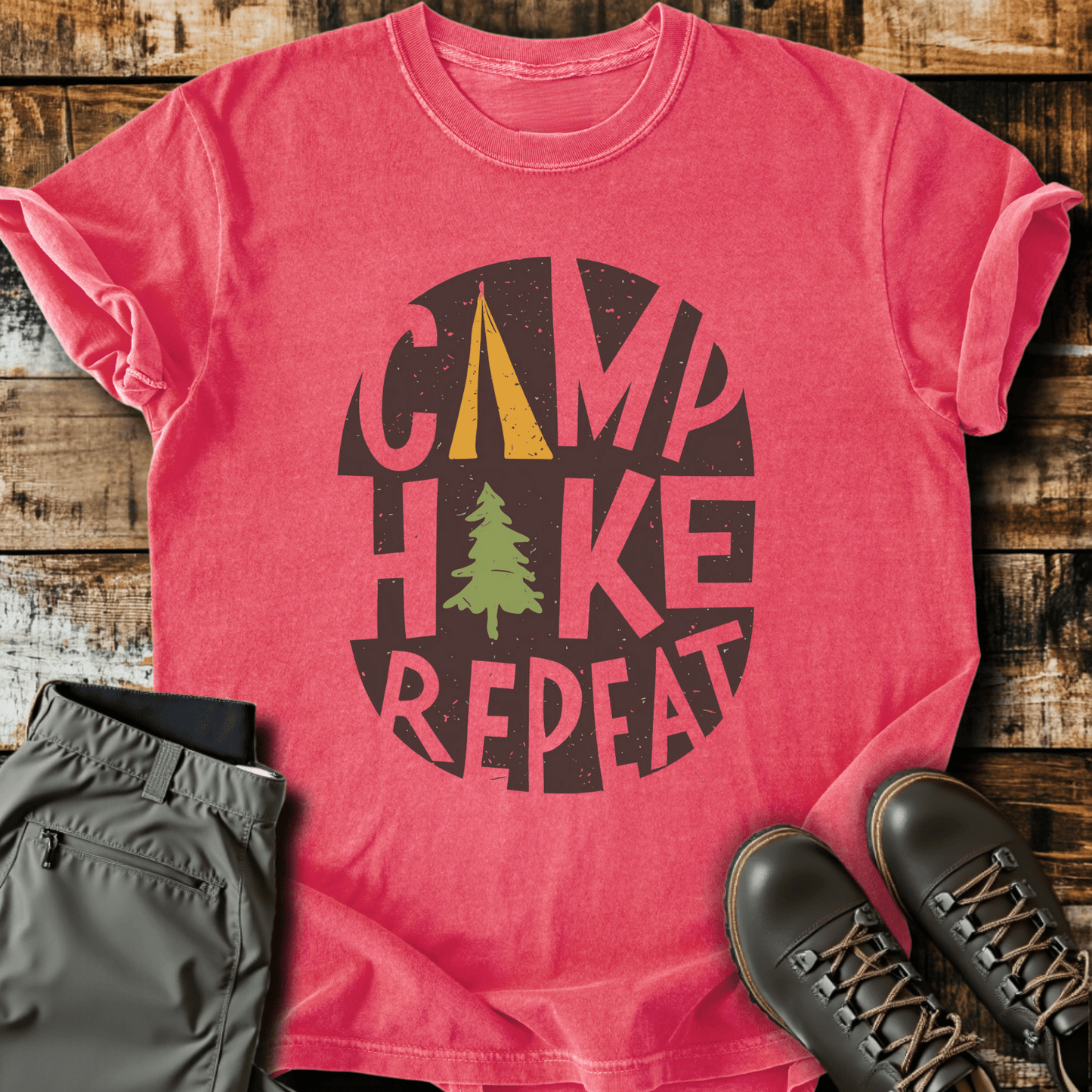 Camp Hike Repeat T-shirt