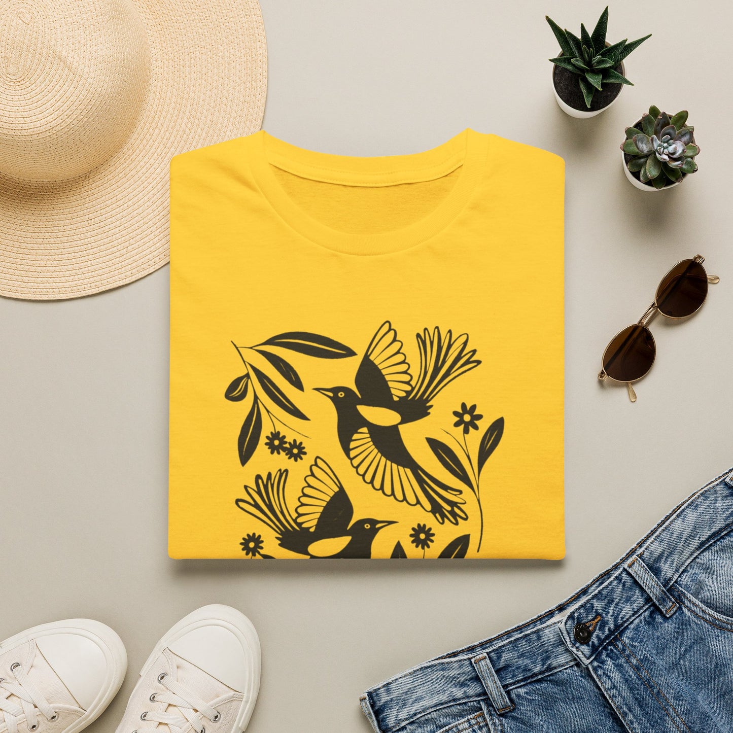 Birds & Flowers T-Shirt