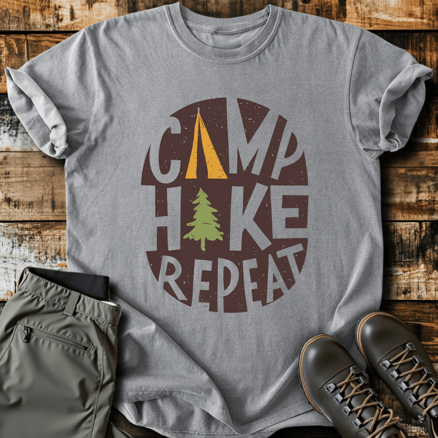 Camp Hike Repeat T-shirt