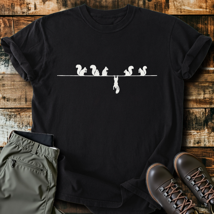Squirrels On A Wire T-Shirt