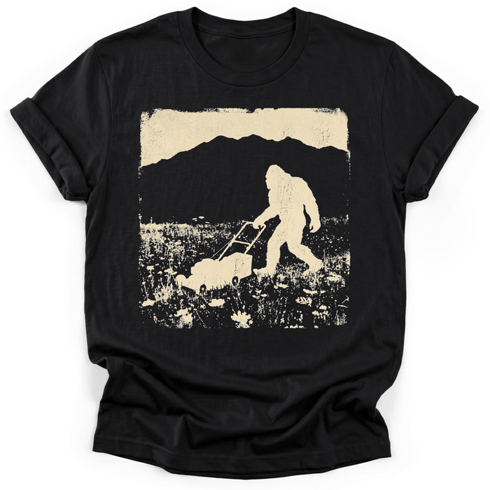 Bigfoot Mowing T-Shirt